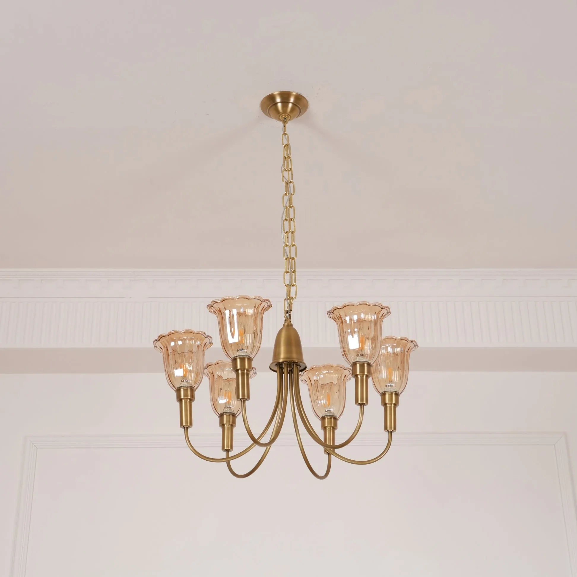 Columbia Brass Chandelier D505