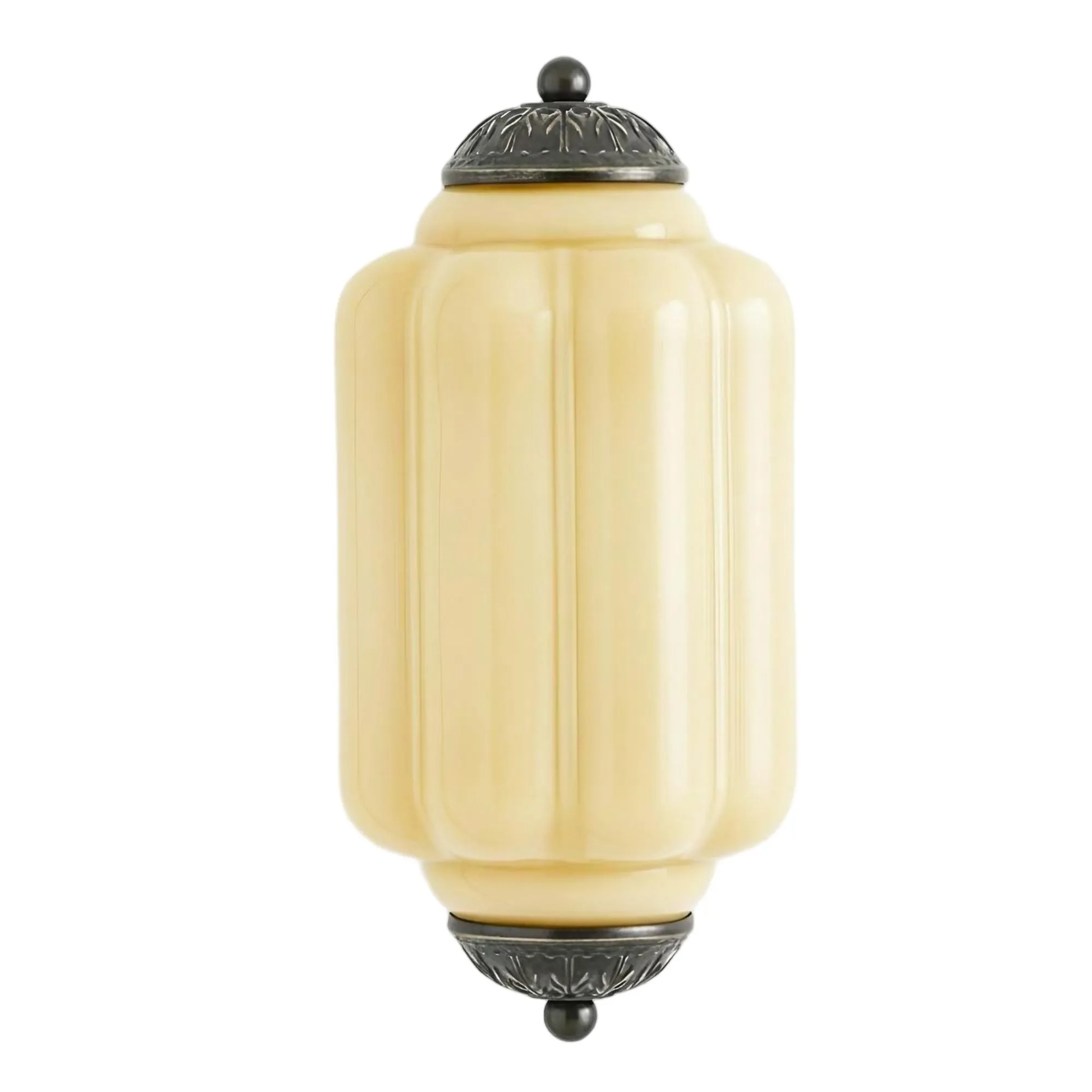 Eloise Long Pumpkin Retro Glass Recessed Wall Lamp G52