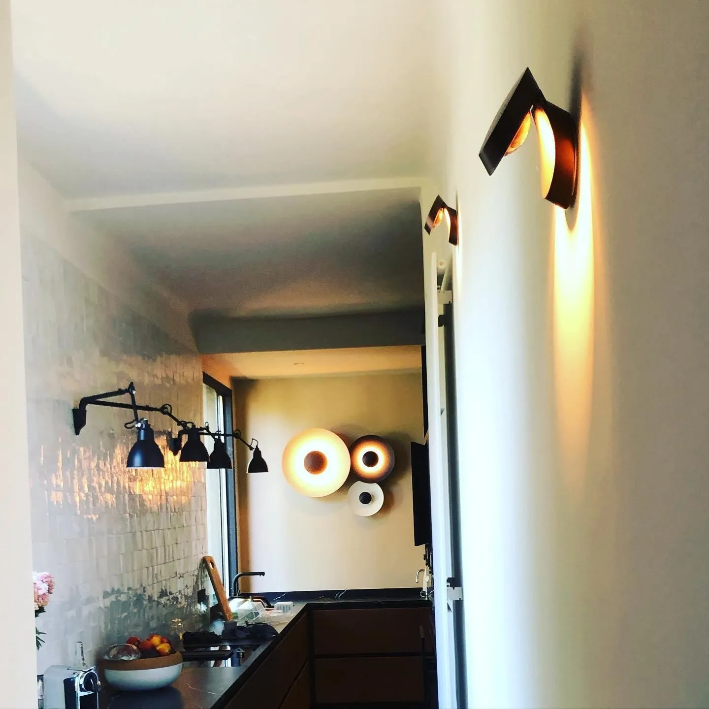 Simplicity Round Ginger Glow Wall Light S188