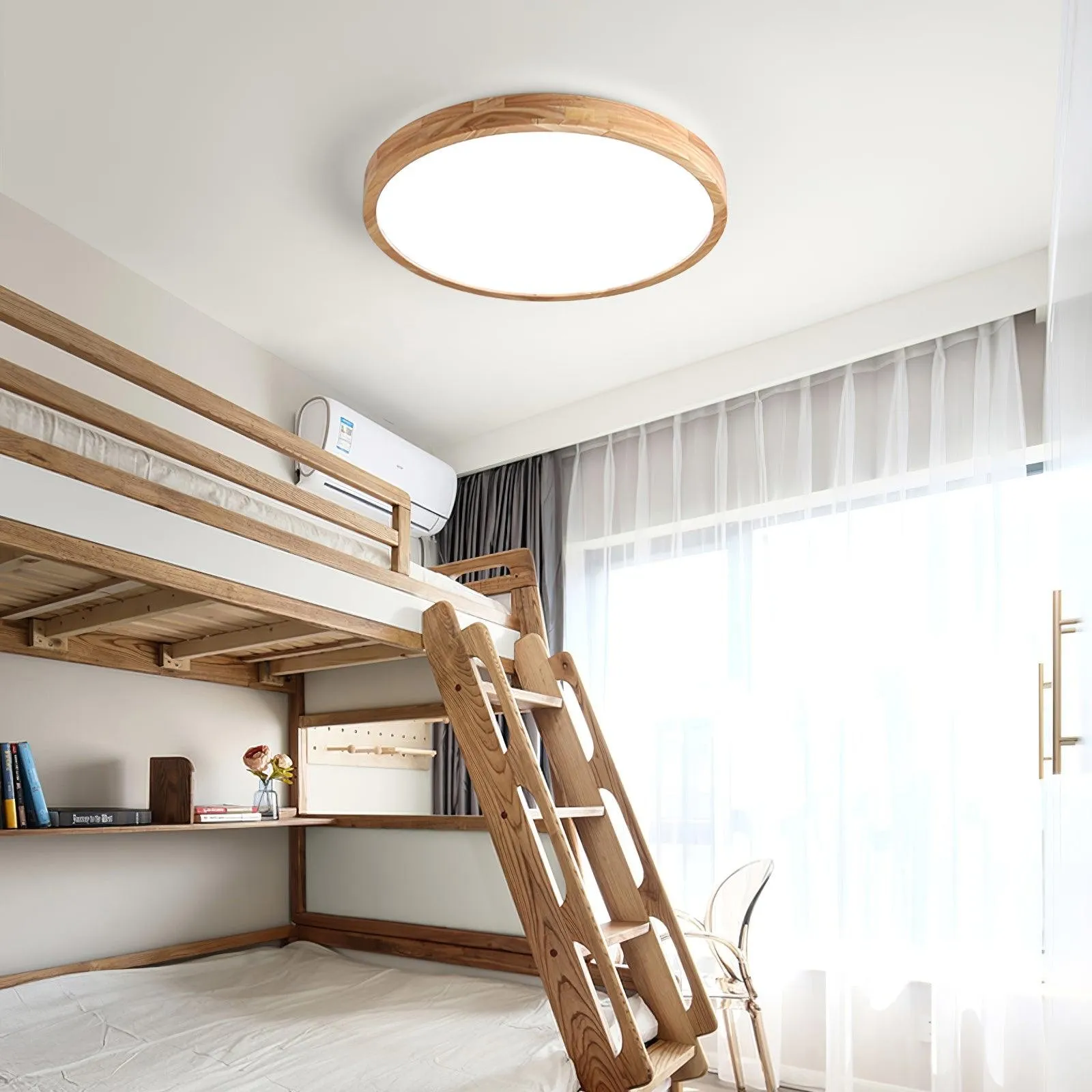 Wooden Geometric Ceiling Light M295