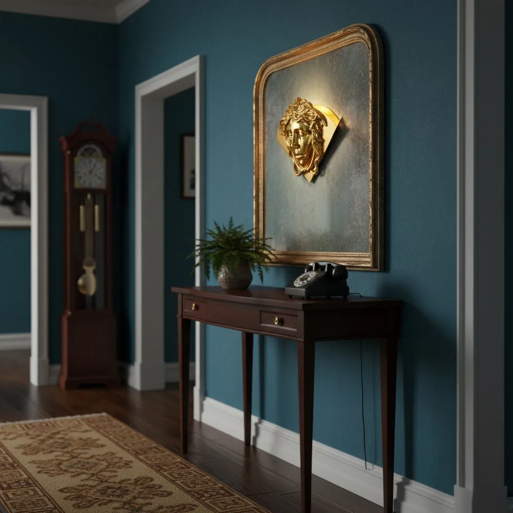 Sphinx Brass Wall Lamp D744