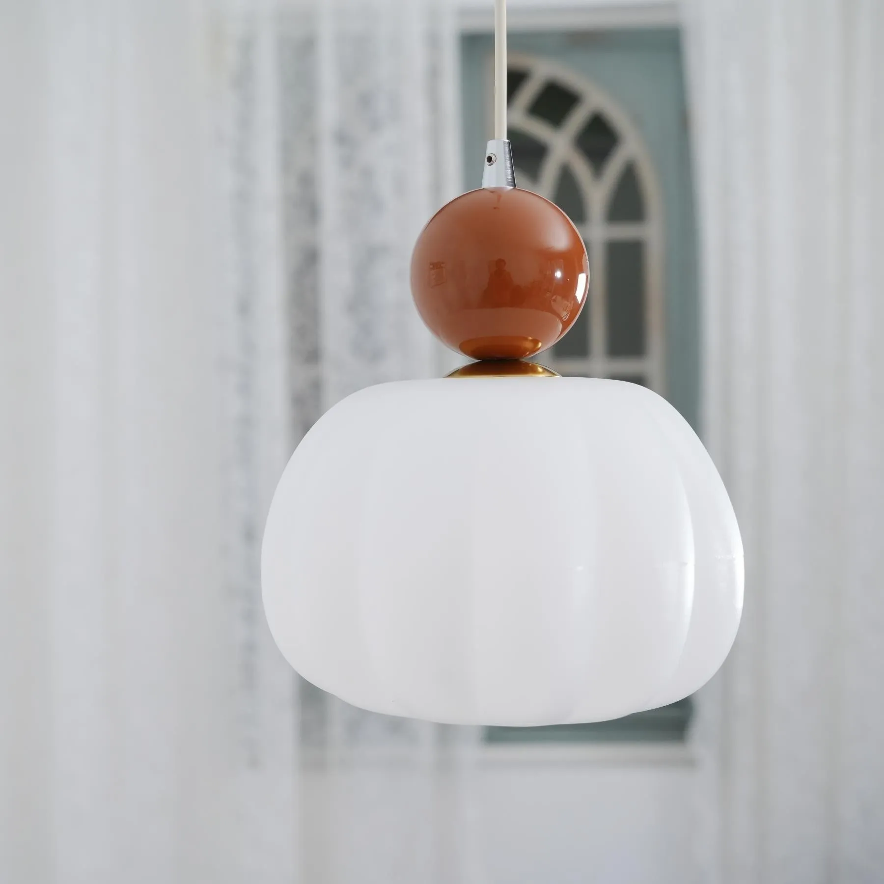 French Vintage Cream Pendant Lamp M129