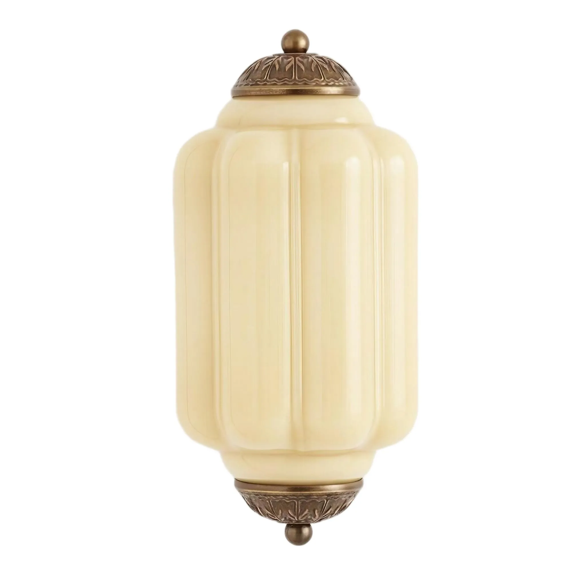 Eloise Long Pumpkin Retro Glass Recessed Wall Lamp G52