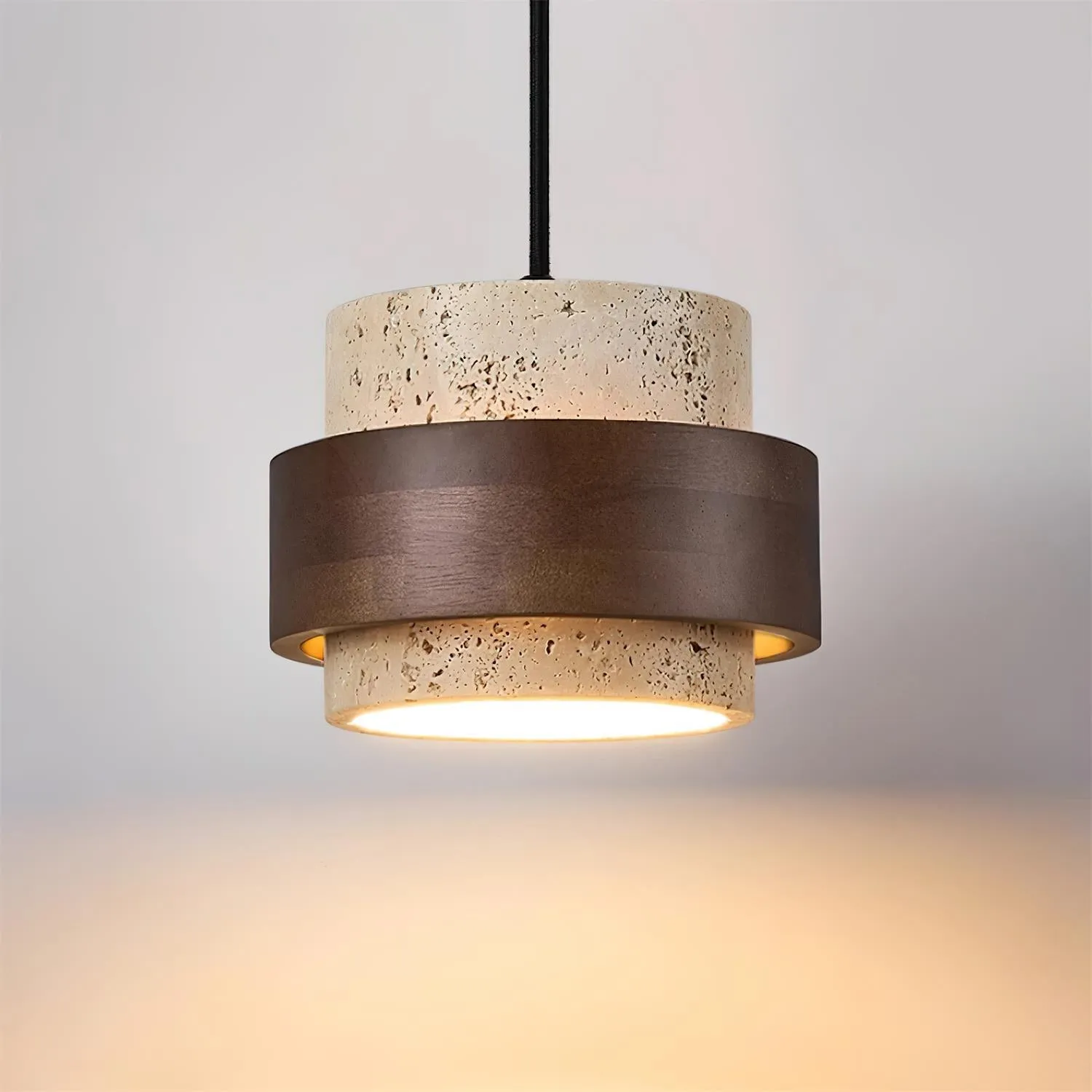 Cylinder Travertine Pendant Lamp M271