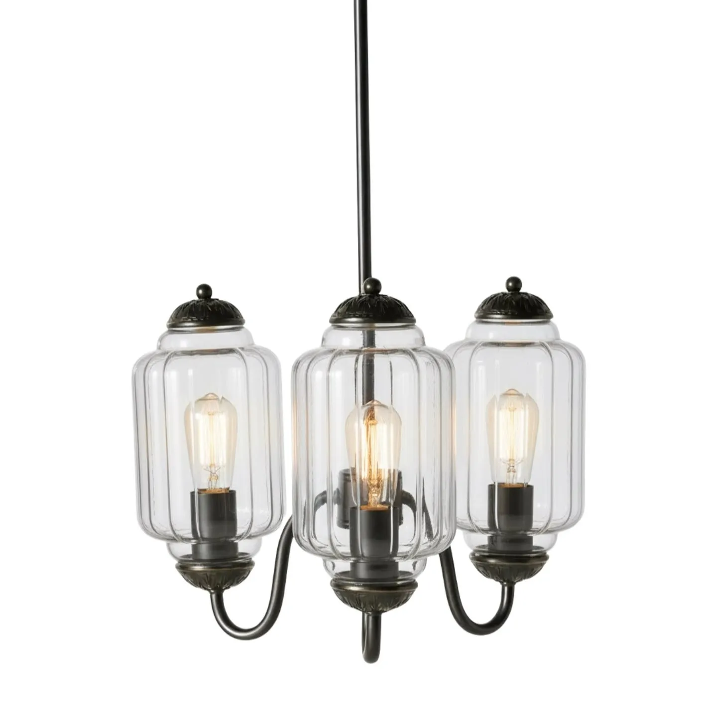 Eloise Vintage Glass Chandelier - Milk Glass Home Accent T289