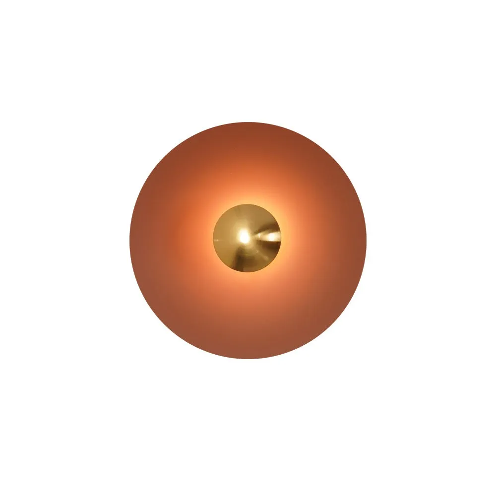Simplicity Round Ginger Glow Wall Light S188