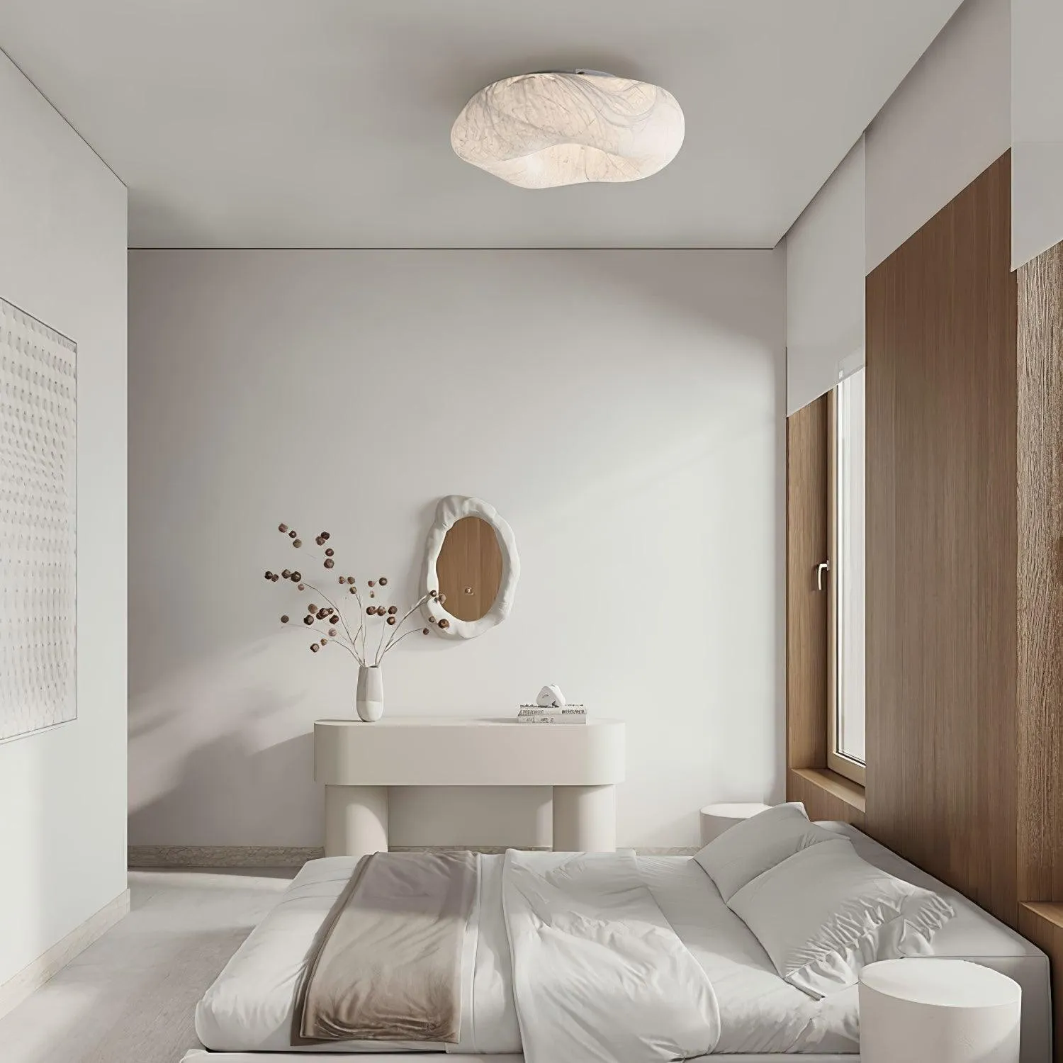 Modern Simple Silk LED Living Room Ceiling Lamp M294