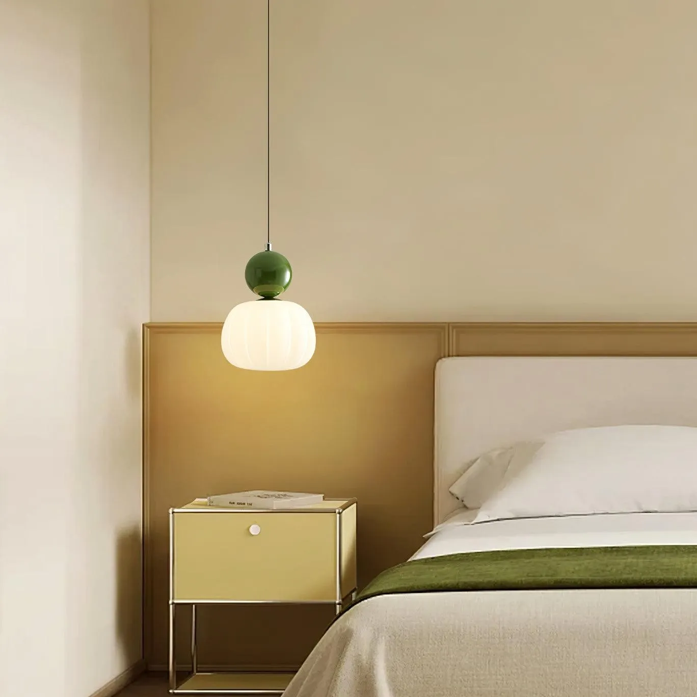 French Vintage Cream Pendant Lamp M129
