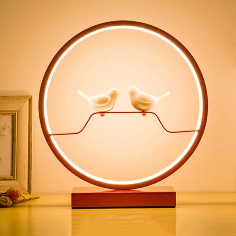 Artistic LED Ring Table Lamp