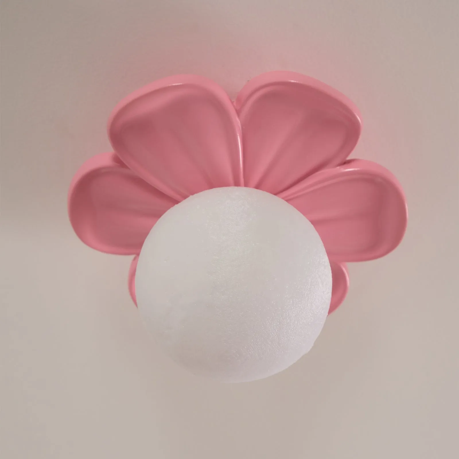 Cream Bloom Flower Ceiling Lamp D408