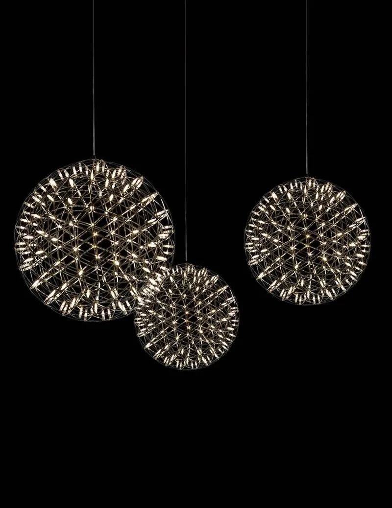 Silver Spark Ball Pendant Light T204