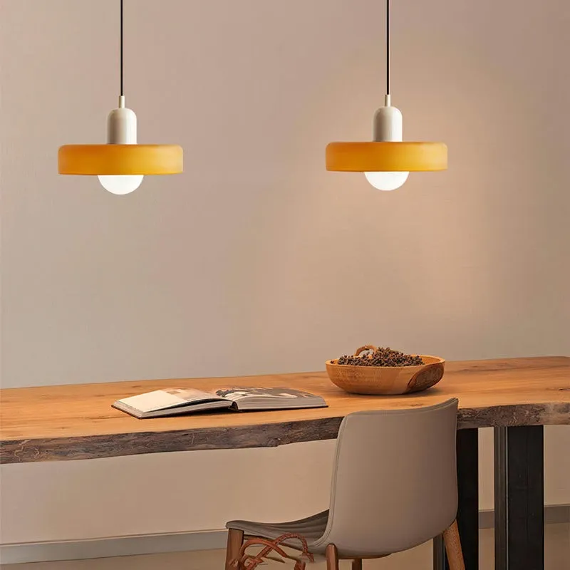 Morandi Glass Disc Orb Pendant Lamp S85