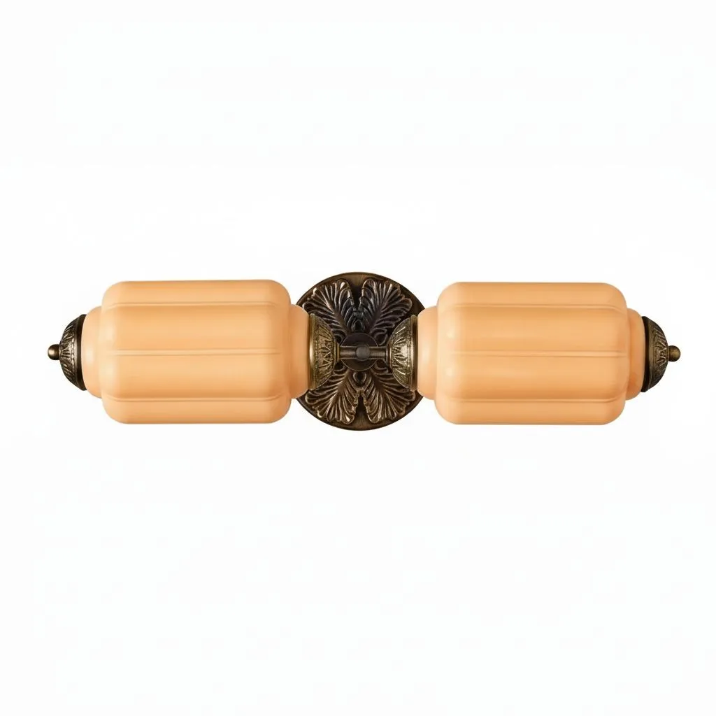 Eloise Pumkin Glass Vanity Sconce G51