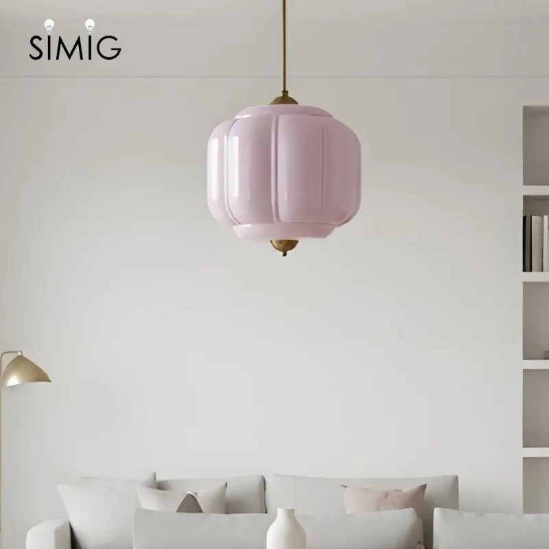 Vintage Cream Glass Pendant Light – Eloise Retro Chandelier S195