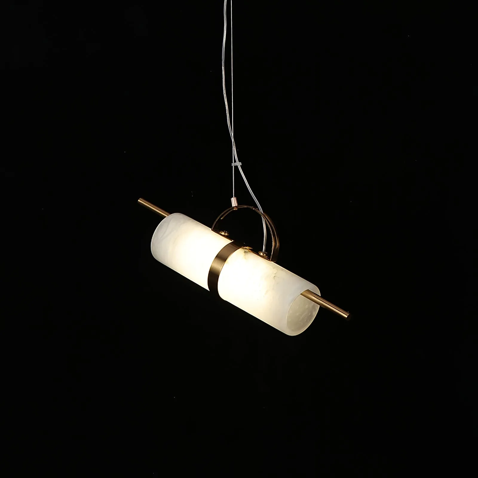 Mini Cylindrical Alabaster Pendant Light D421
