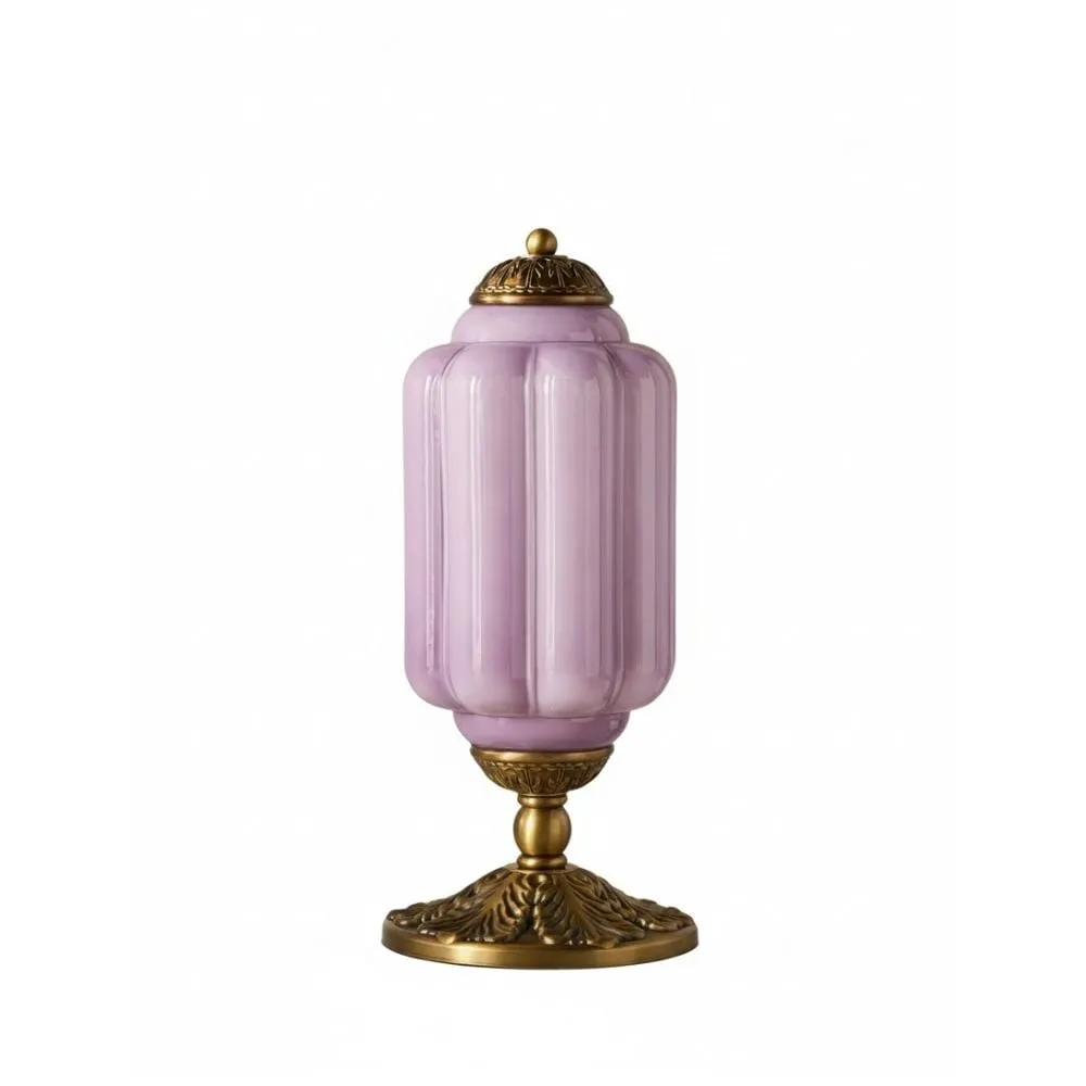 Retro Eloise Milk Glass Table Lamp for Bedroom Decor T288