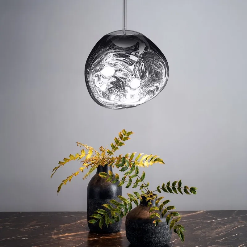 Dynamic Surface Pendant Light For Living Room S09