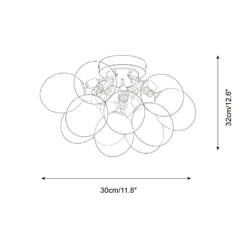Bubbly Ceiling Lamp D303