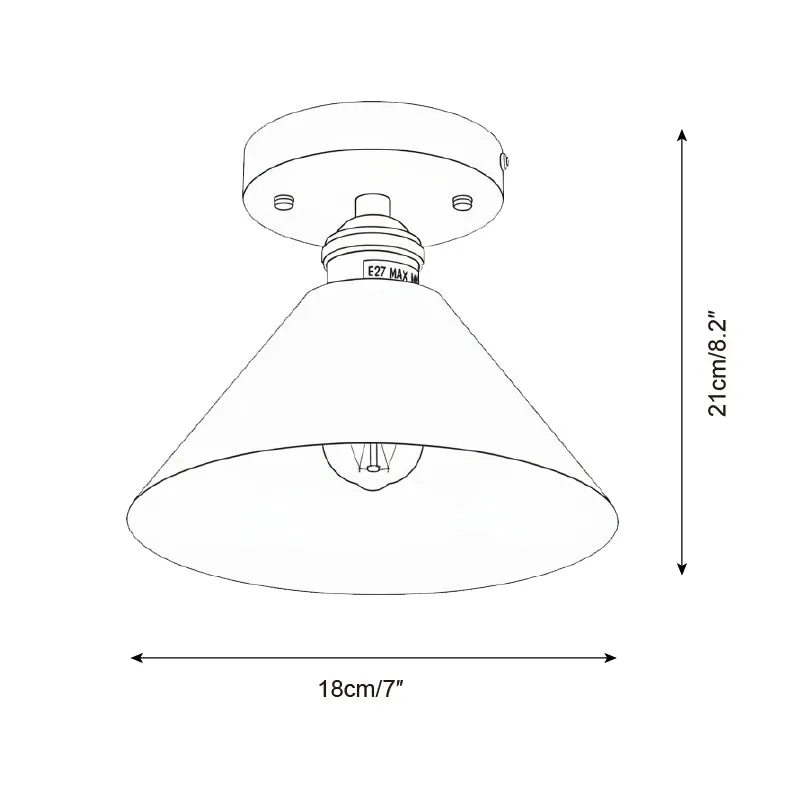 Collar Wood Ceiling Lamp D235