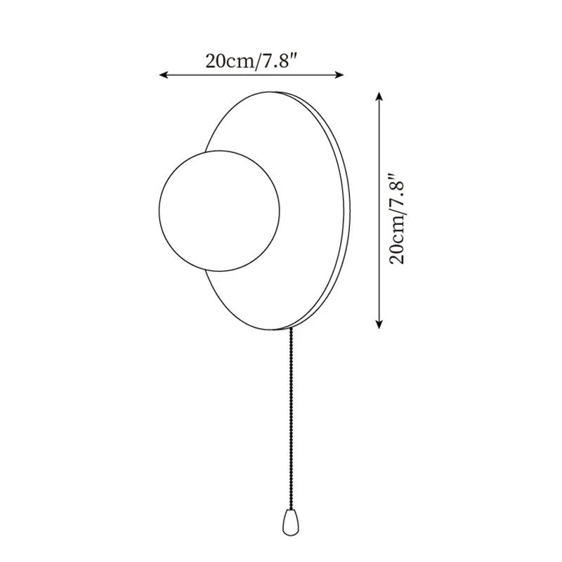 Cara Wood Wall Lamp D37