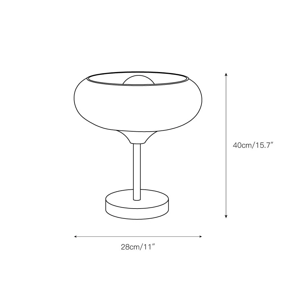 Egg Tart Glass Table Lamp D443