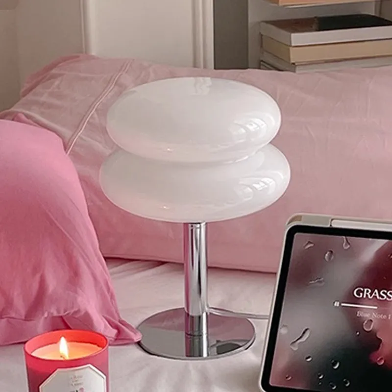 Bauhaus Lollipop Ripple Glass Table Lamp S18
