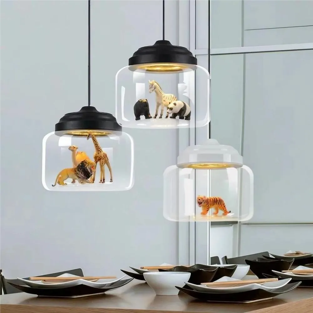 Creative Little Zoo Glass Pendant Light S83