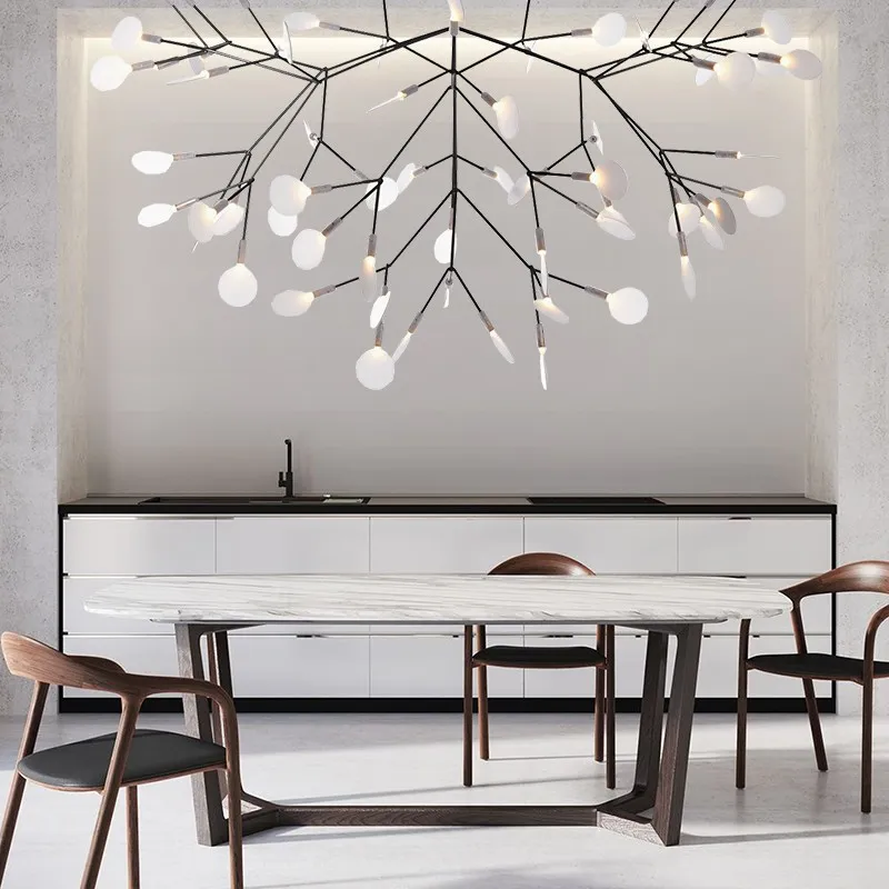 Scandinavian Branching LED Chandelier for Living Room