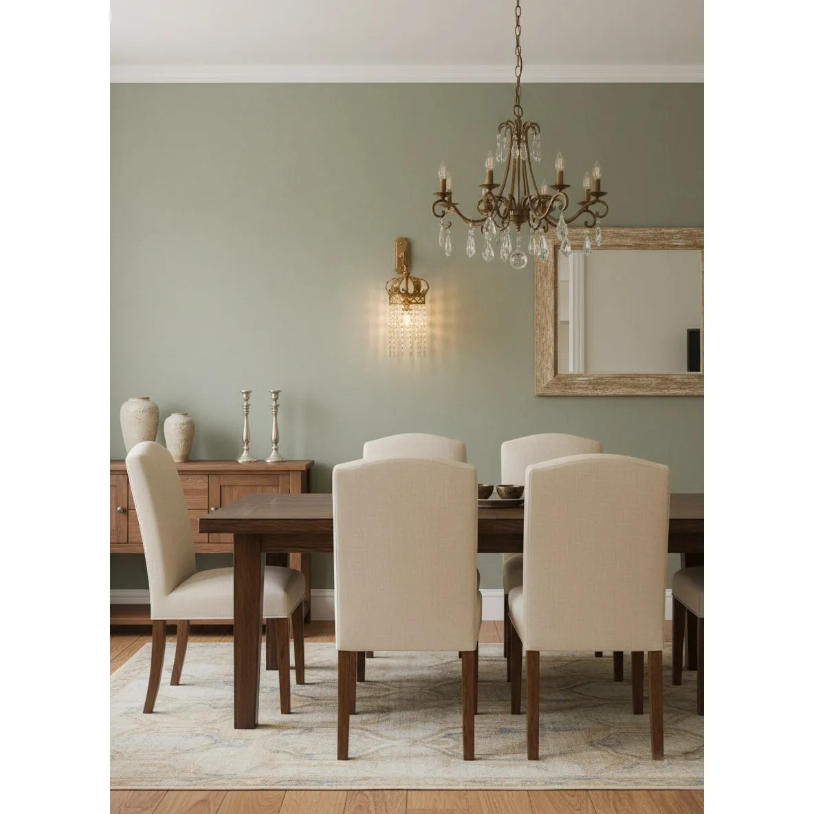 Timon Brass Crown Wall Lamp D745