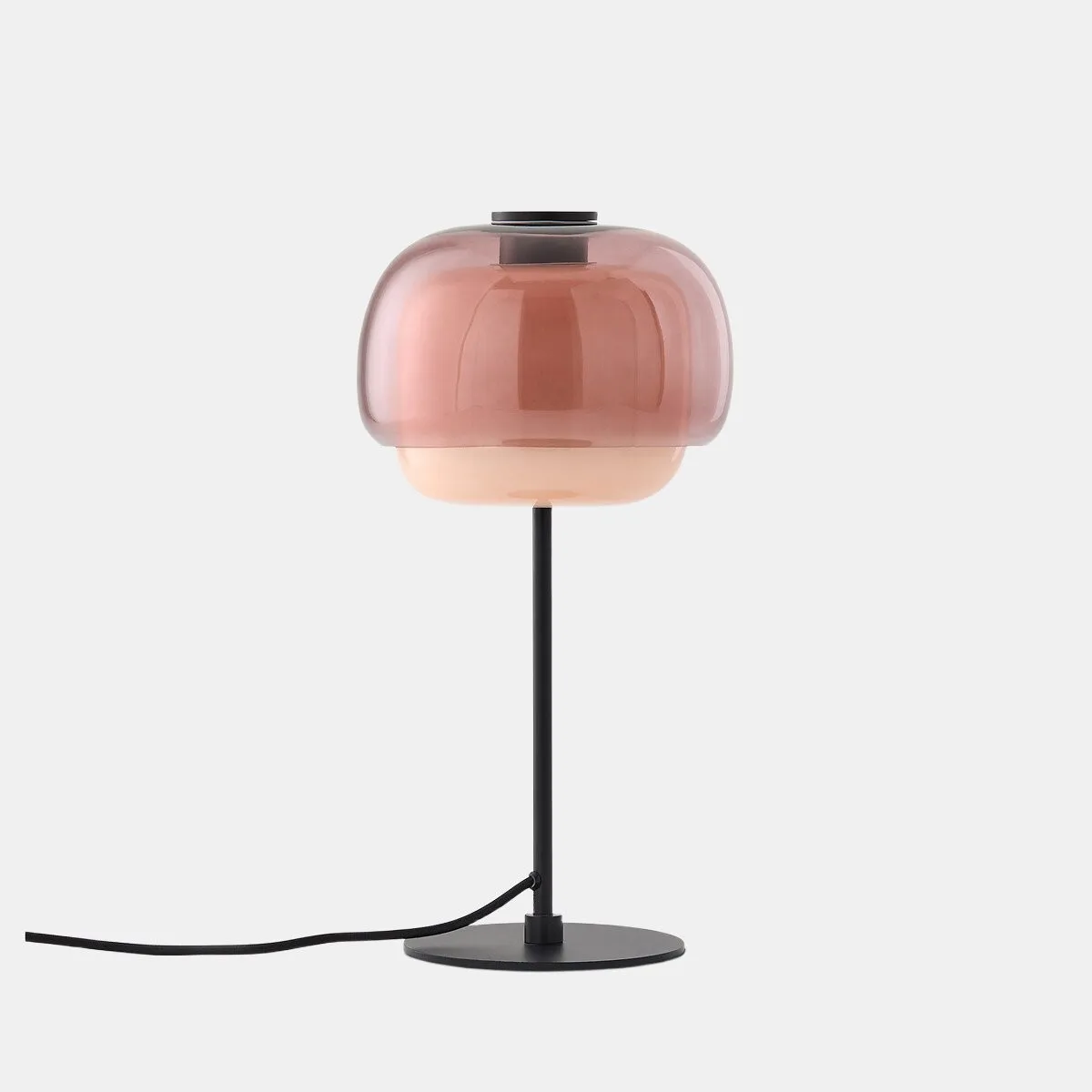 Clinco Modern Retro Glass Table Lamp - Mushroom Double Shade Design T415