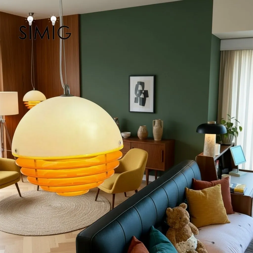 Bauhaus Sunset Ambient Pendant Lamp - Glass Acrylic Pendant Lamp S192