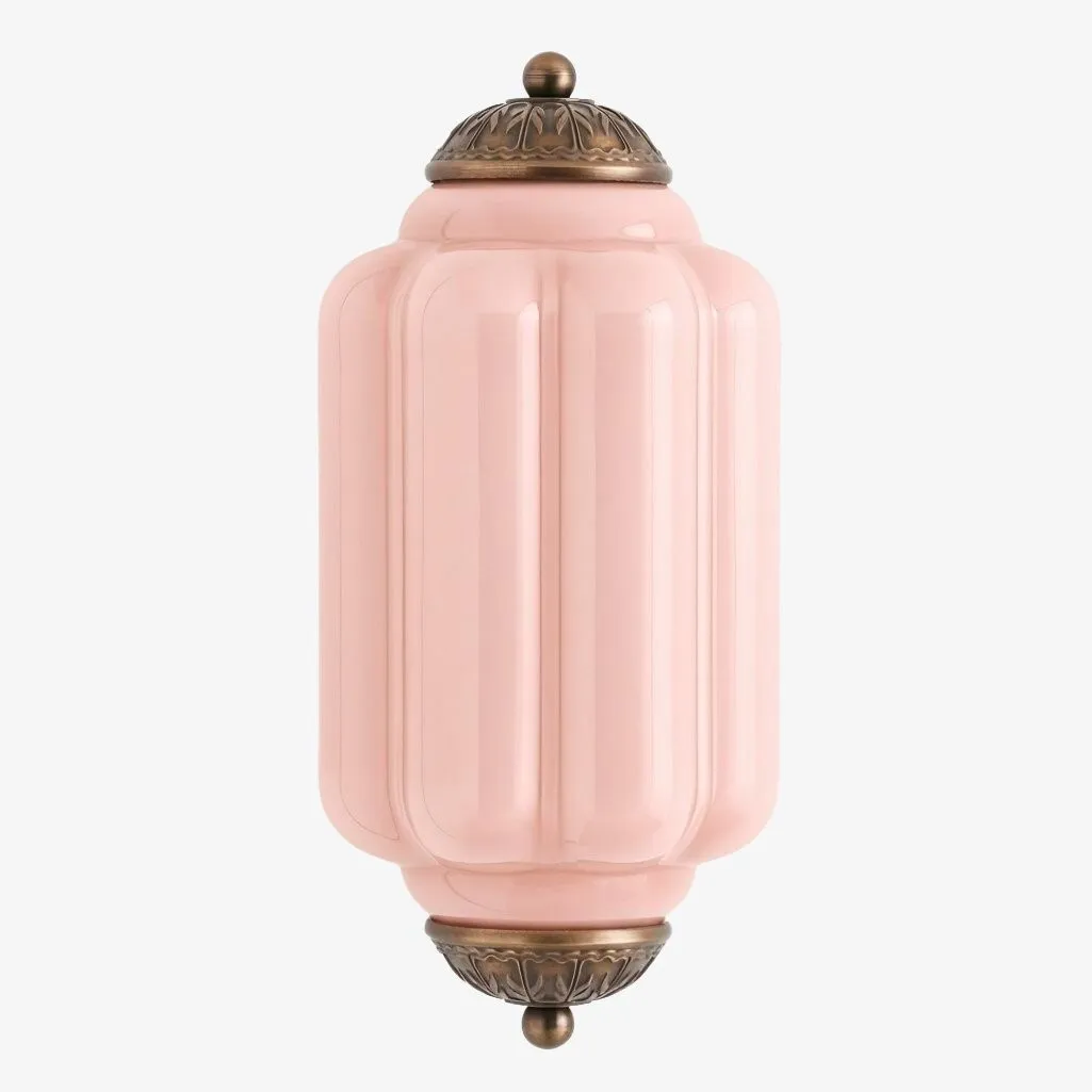 Eloise Brass Wall Sconce – Elegant Milk Glass Vintage Lighting T290