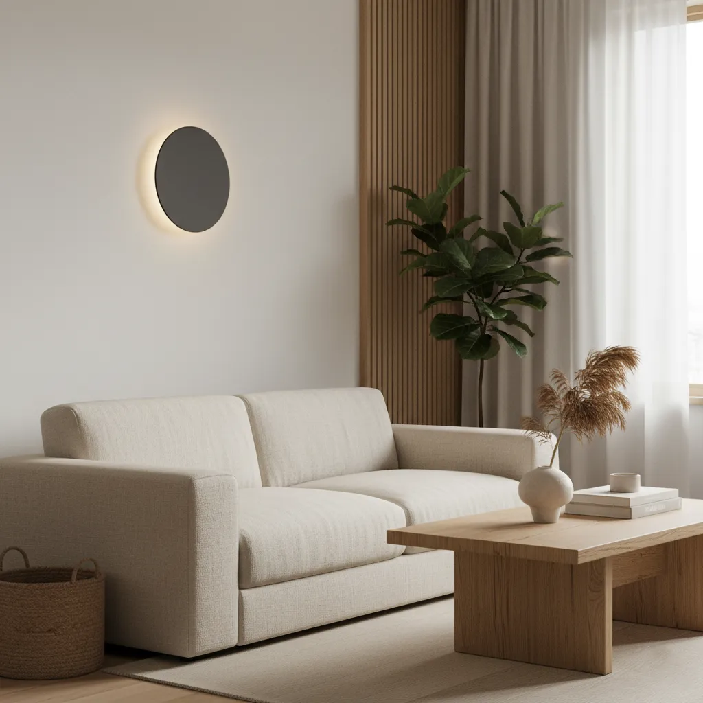Modern Nordic Round Aluminum Minimalist LED Wall Light D767