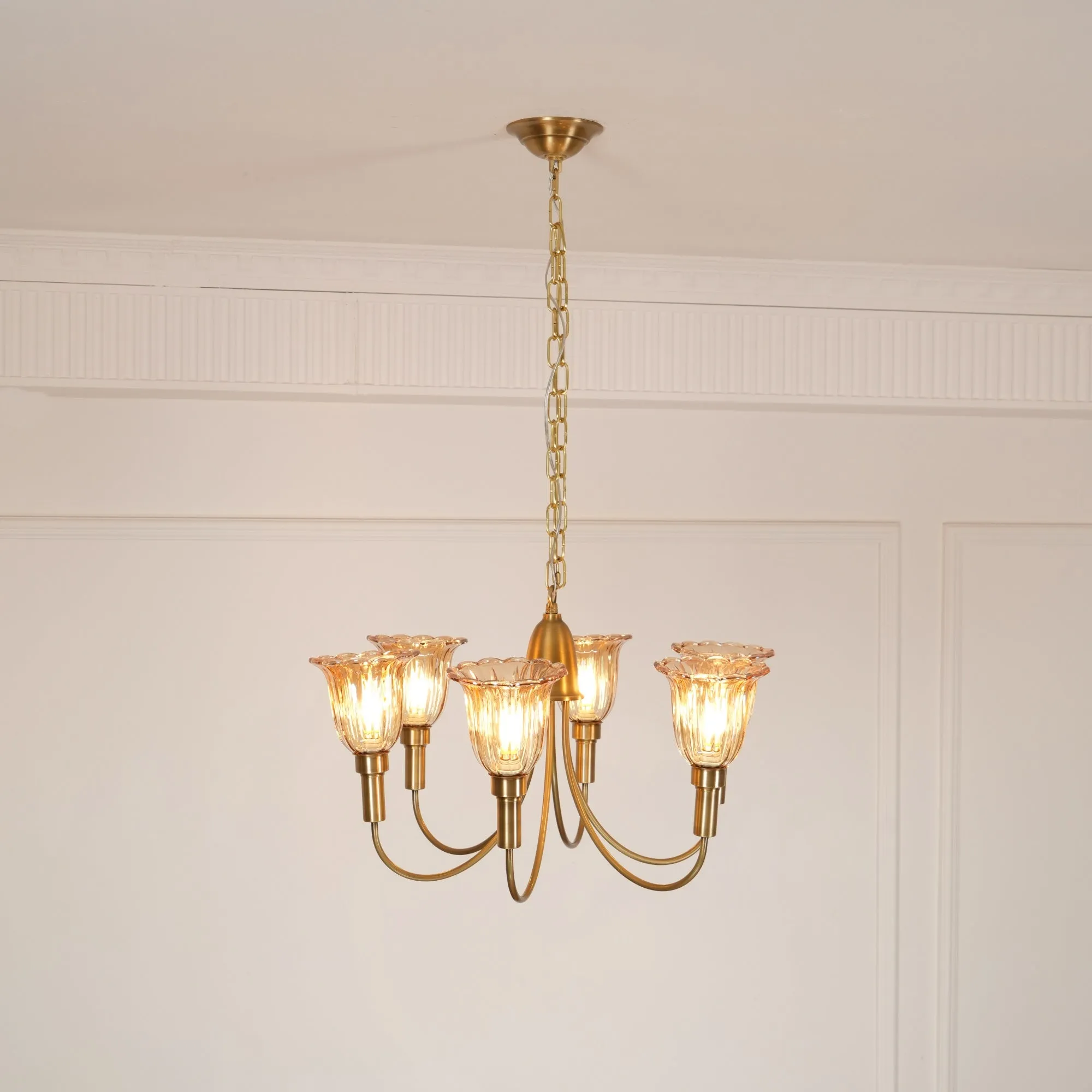 Columbia Brass Chandelier D505