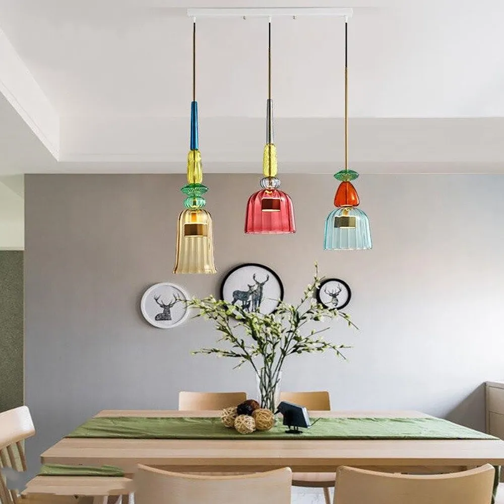 Nordic Colorful Lollipop Glass Pendant Light S97