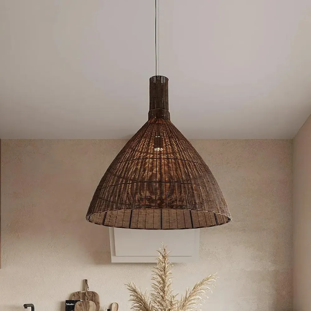 The Rattan Essence of the Islands Pendant Light D826