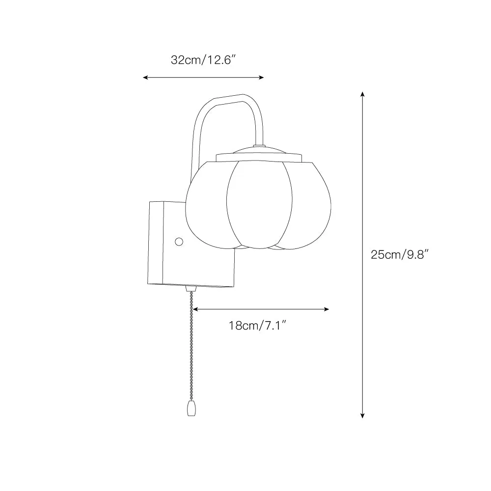 Kapok Flower Wall Lamp D419