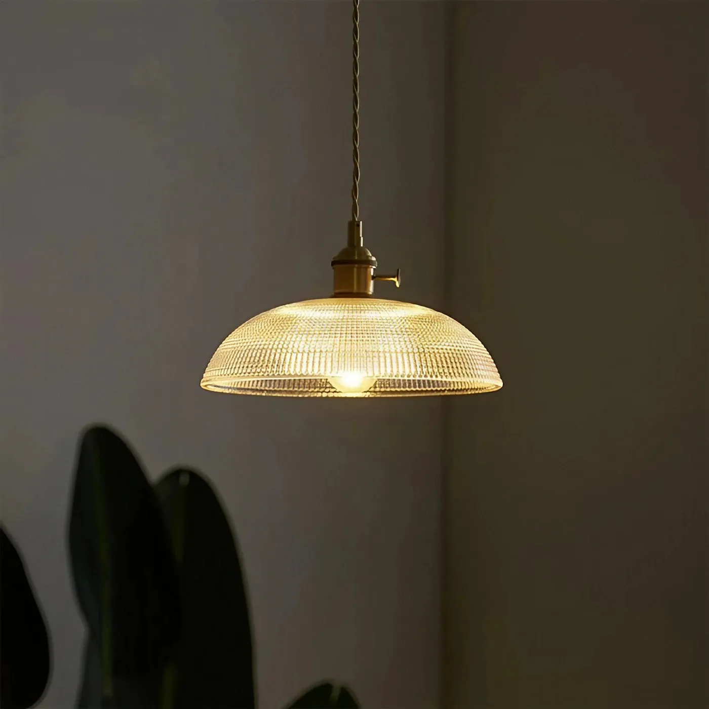 Velaris Vintage Copper Bowl Glass Pendant Light S96