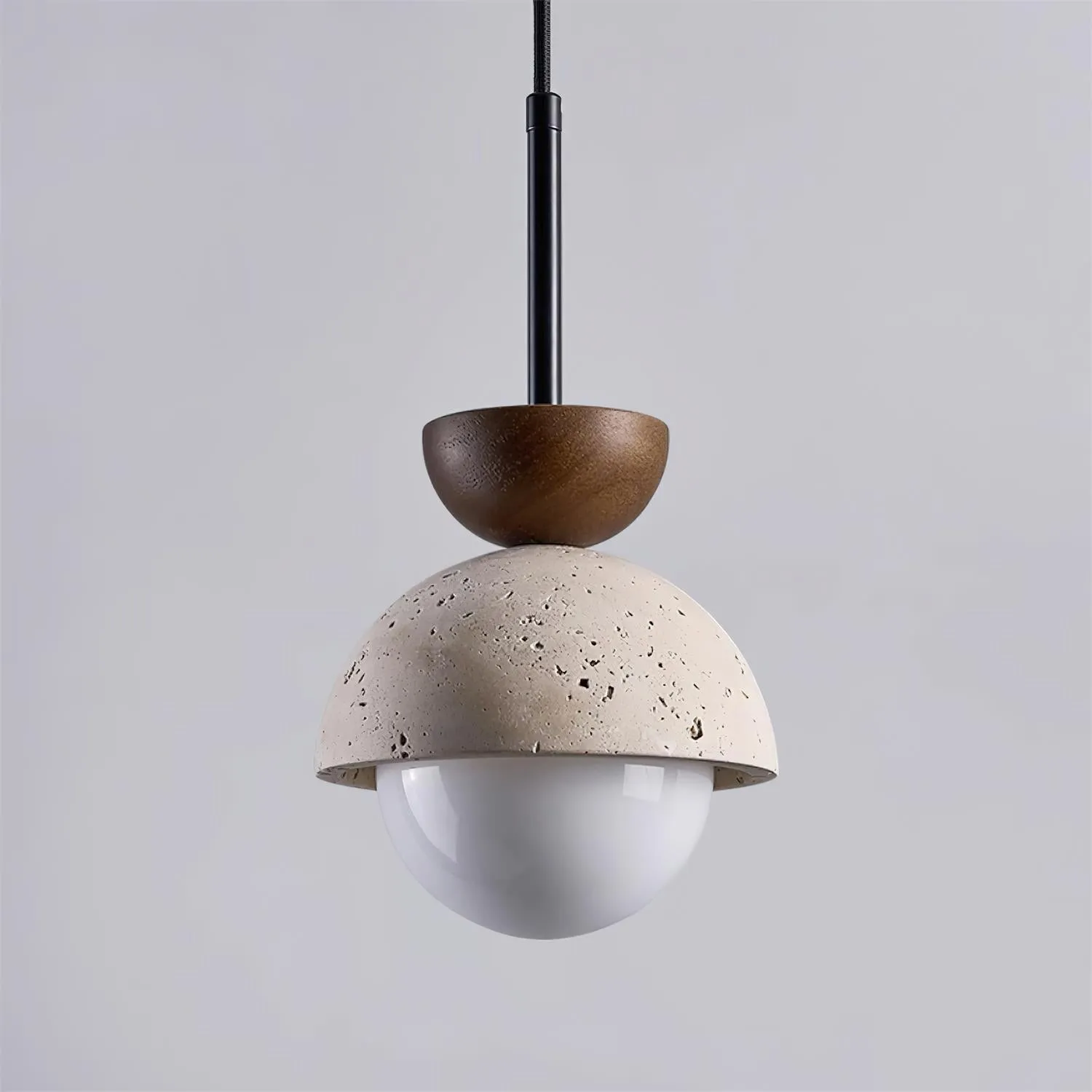 Natural Stone Spherical Pendant Light M261