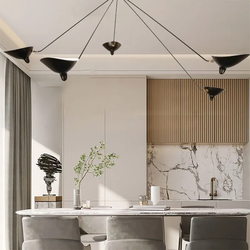 Industrial Adjustable Multi Arm Ceiling Light S17