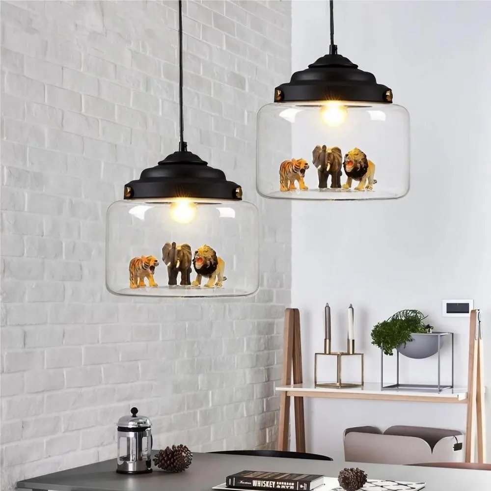 Creative Little Zoo Glass Pendant Light S83