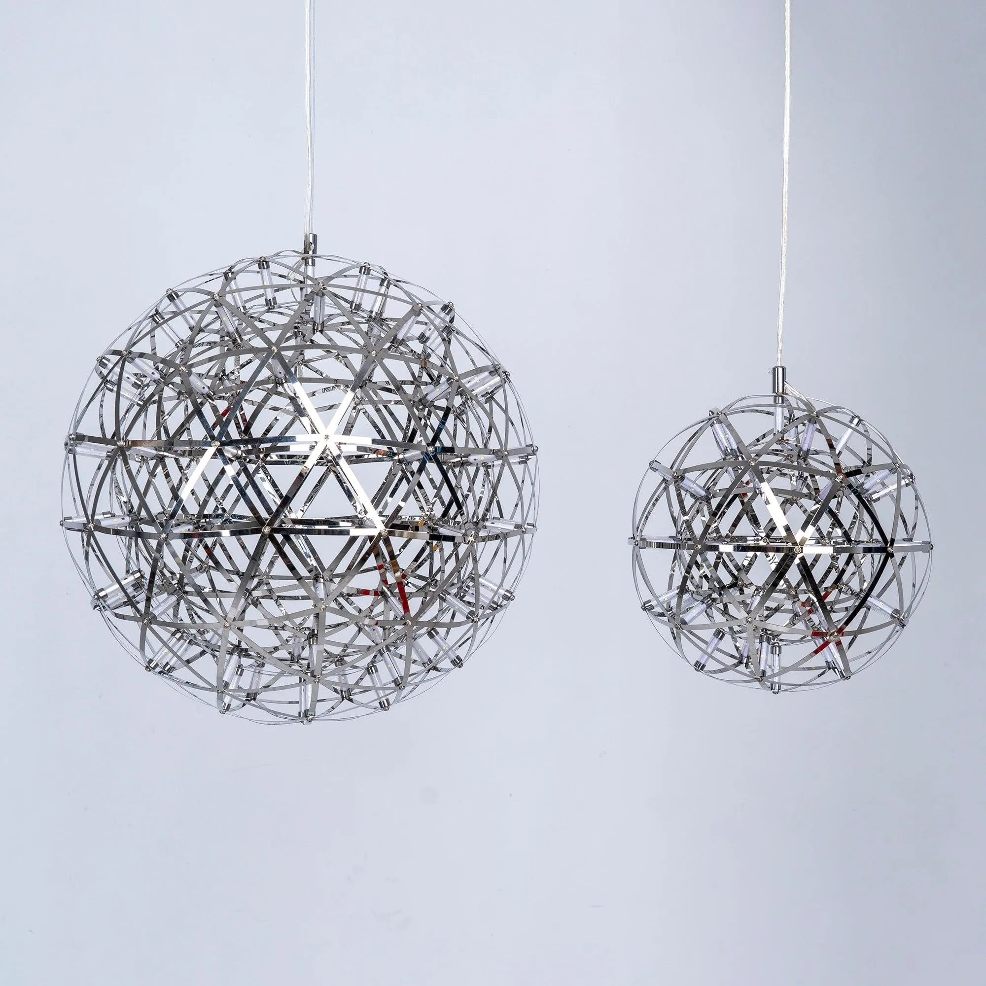 Silver Spark Ball Pendant Light T204