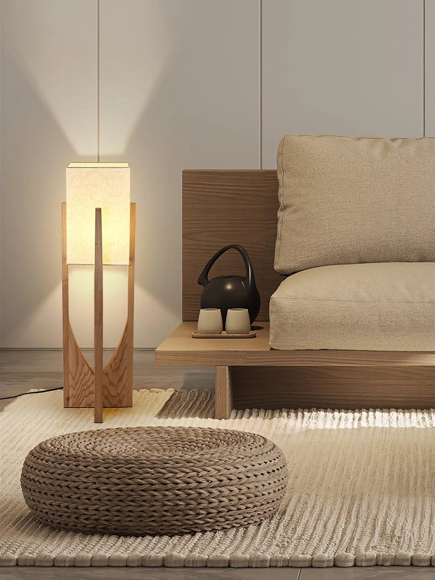 Vintage Wabi Style Floor Lamp M382