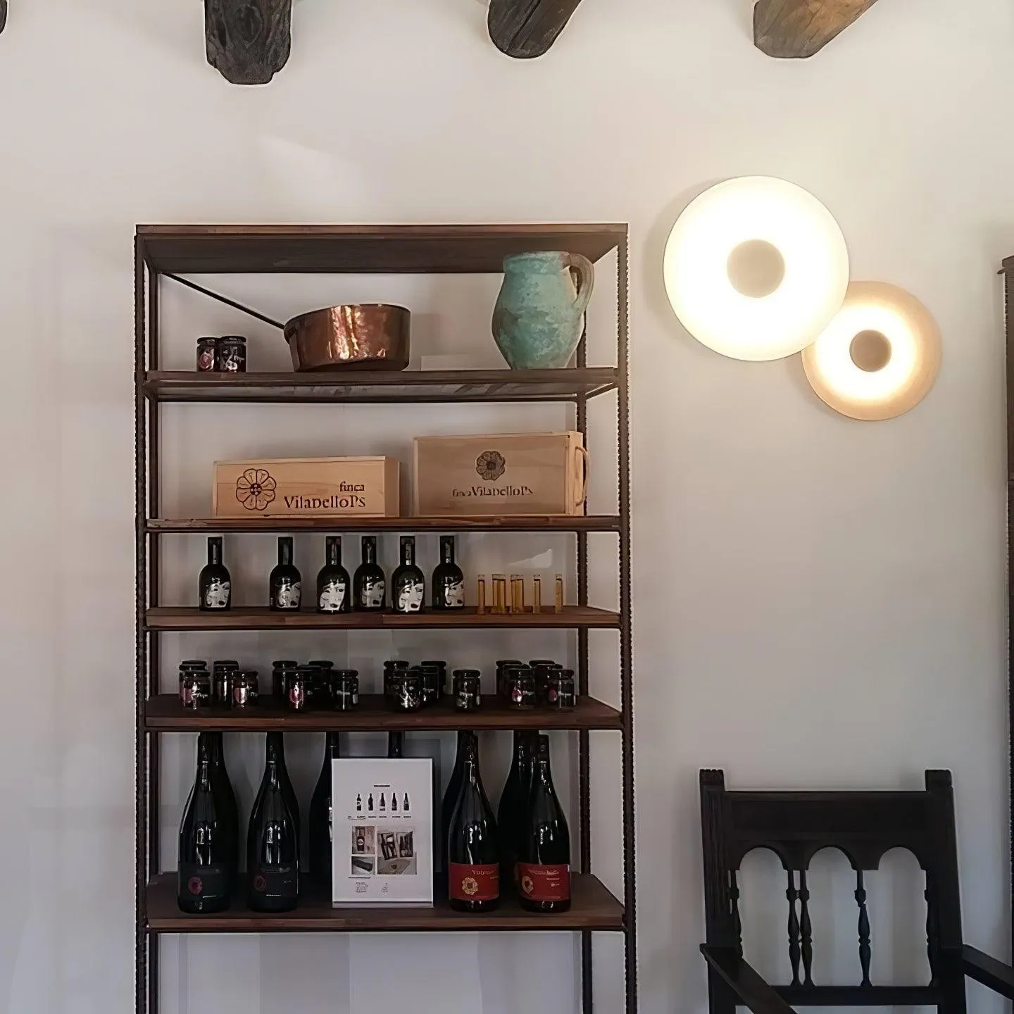 Simplicity Round Ginger Glow Wall Light S188