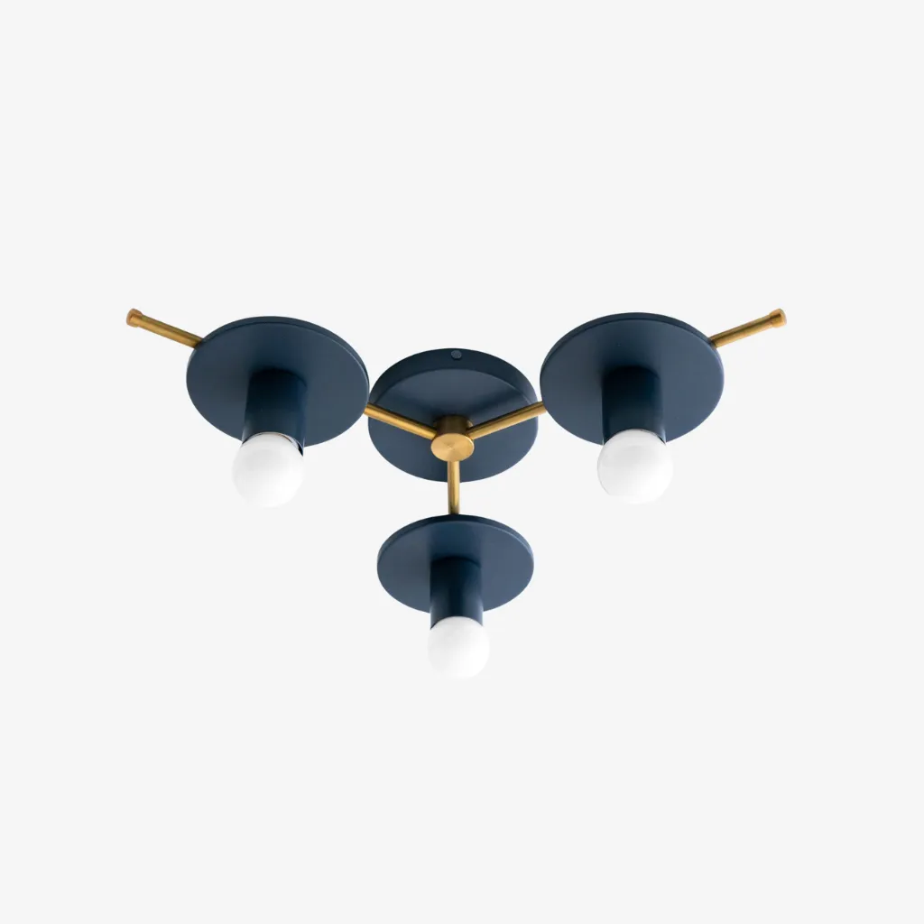 Radiro Globe Colorful Ceiling Light-3 Light Minimalist Fixture T295