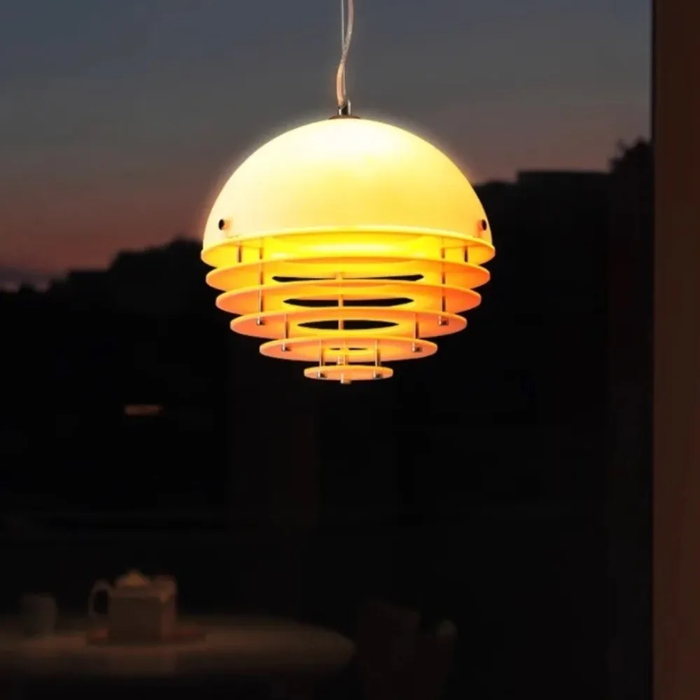 Bauhaus Sunset Ambient Pendant Lamp - Glass Acrylic Pendant Lamp S192