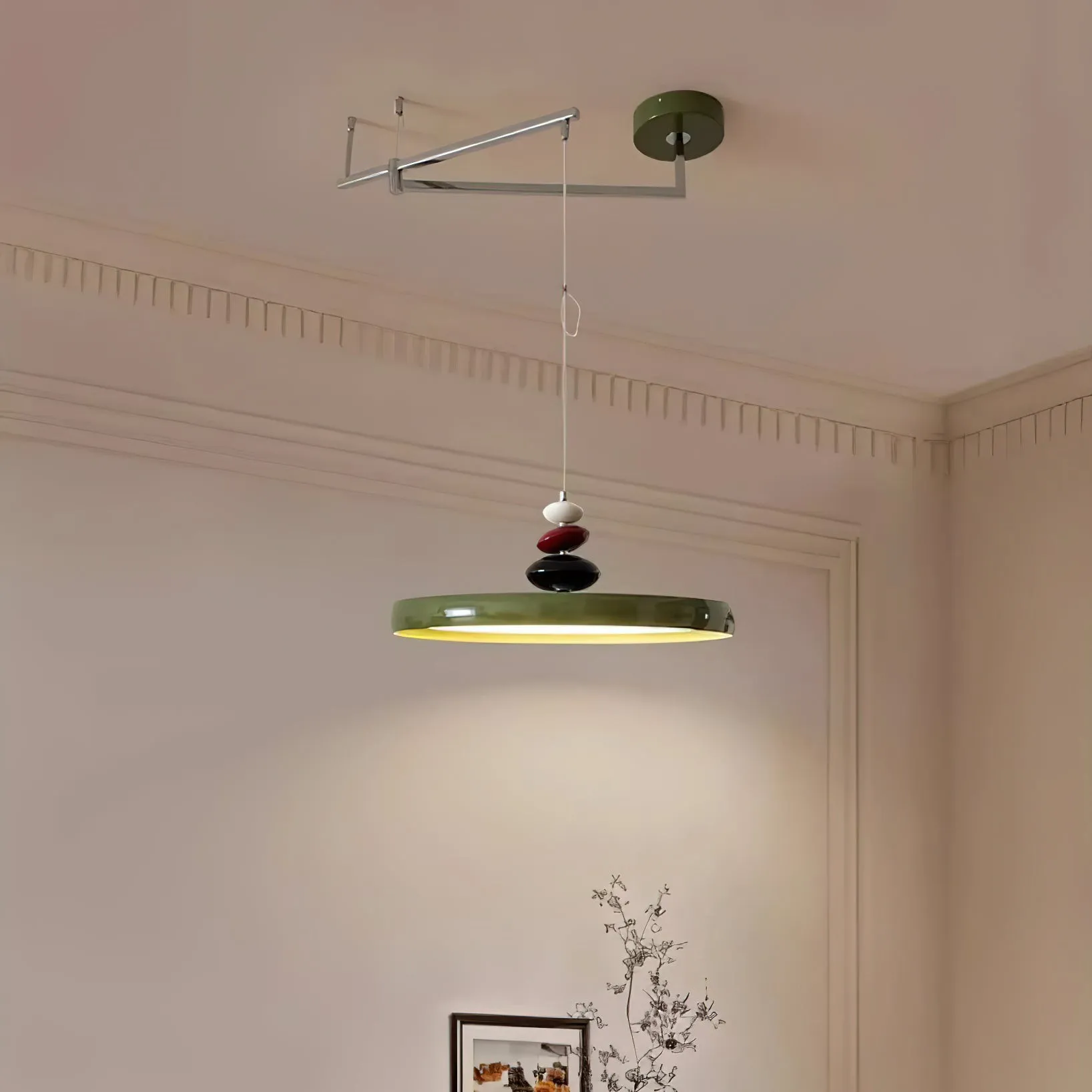 Simple Rocker Arm Flying Saucer Creative Chandelier M375