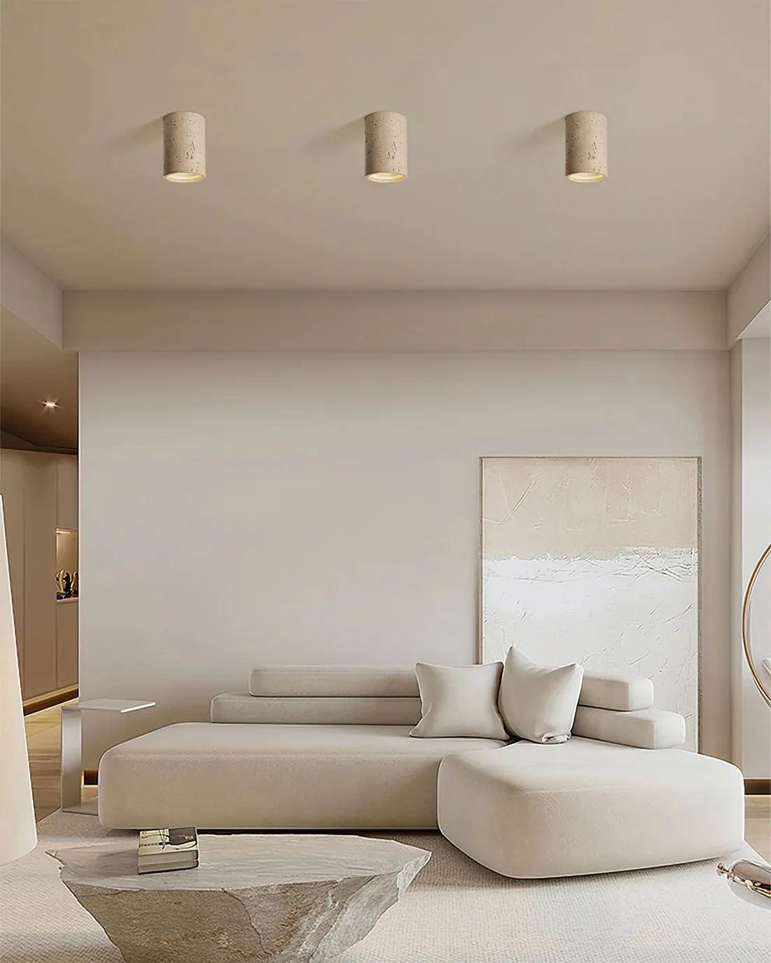 Modern Wabi-Sabi Cylindrical Ceiling Lamp M172