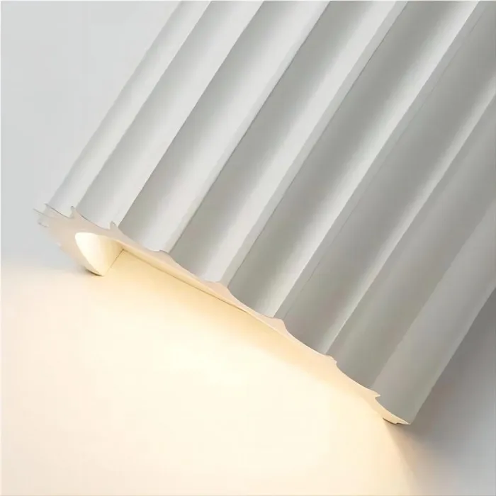 Scandinavian Ribbed Resin Fluted Wall Lamp S92
