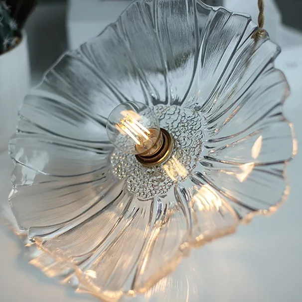 Tiffany Lotus Glass Pendant Light S55
